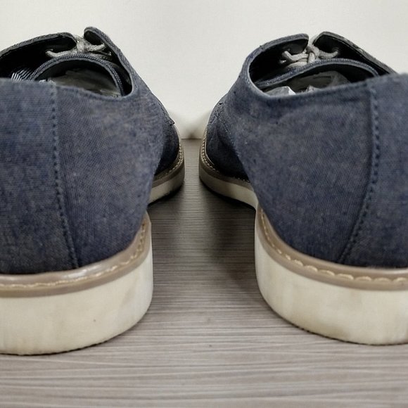 The Rail 'Xander' Plain Toe Derby, Dark Denim Fabric, Mens Size 10 / 43 - Picture 5 of 10